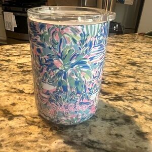 Lilly Pulitzer Stemless Tumbler Insulated Cup with Lid